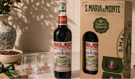 St Maria Elixir di Caffe geschenkverpakking met 2 glazen